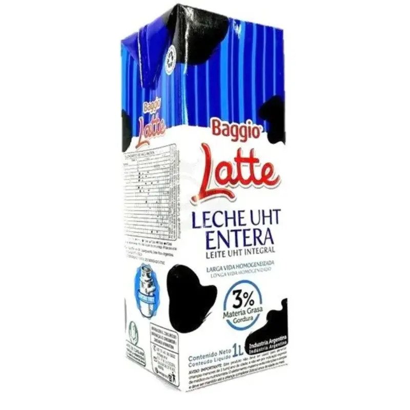 Pack Leche LATTE BAGGIO Entera 8x1000